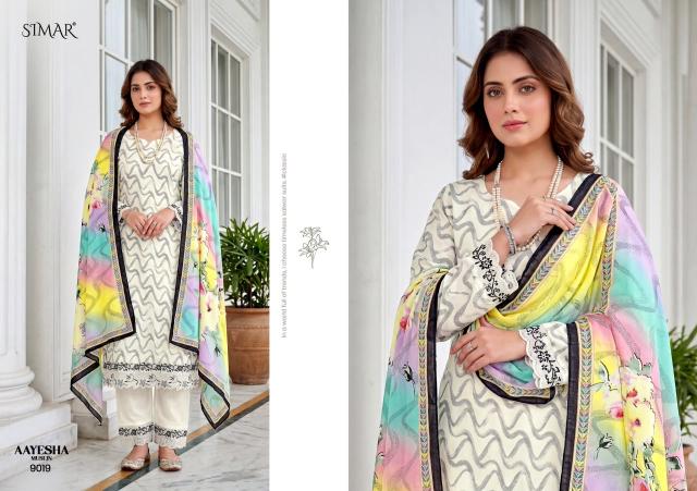 Glossy simar aayesha ladies dress material wholesale market